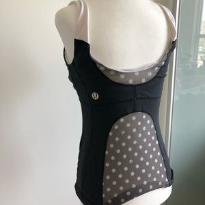 Lululemon workout tank polka dot size 4